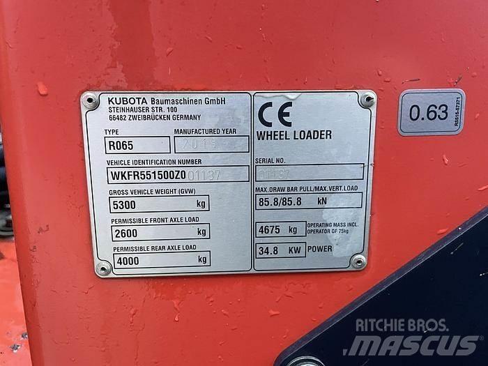 Kubota R065 Naudoti ratiniai krautuvai