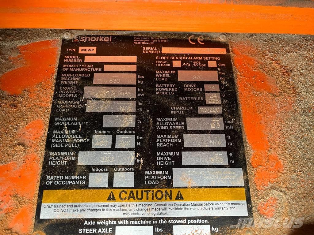 Snorkel TM 12 Vertikalūs stiebiniai keltuvai