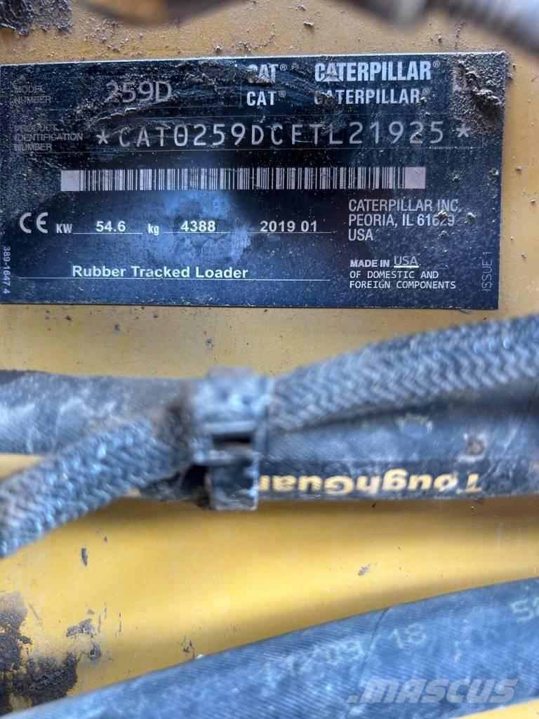 CAT 259 D Krautuvai su šoniniu pasukimu