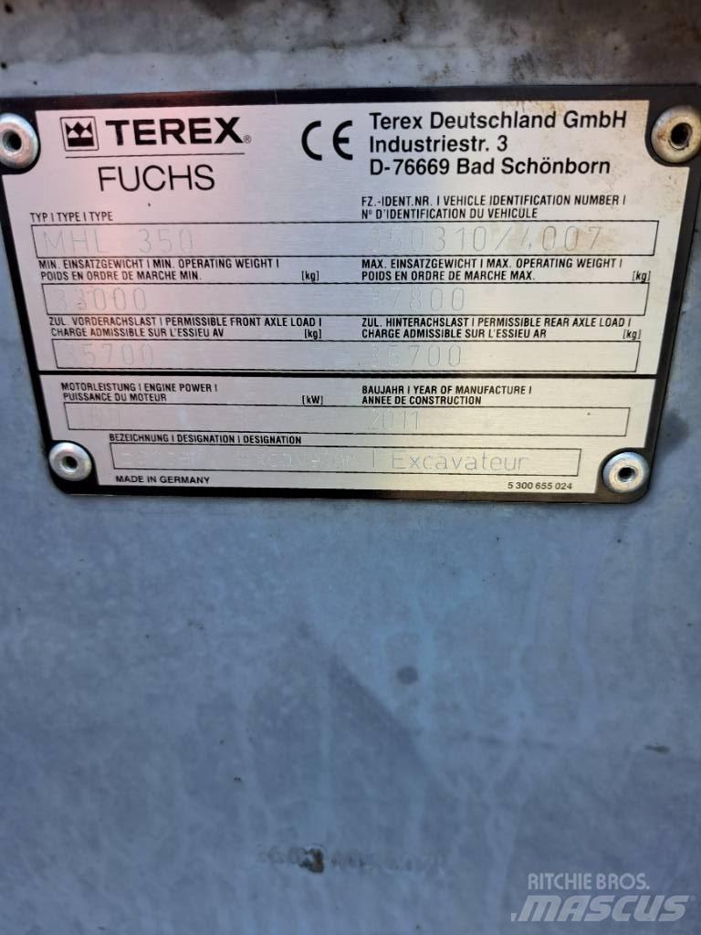 Fuchs MHL350E Atliekų / pramoniniai krautuvai