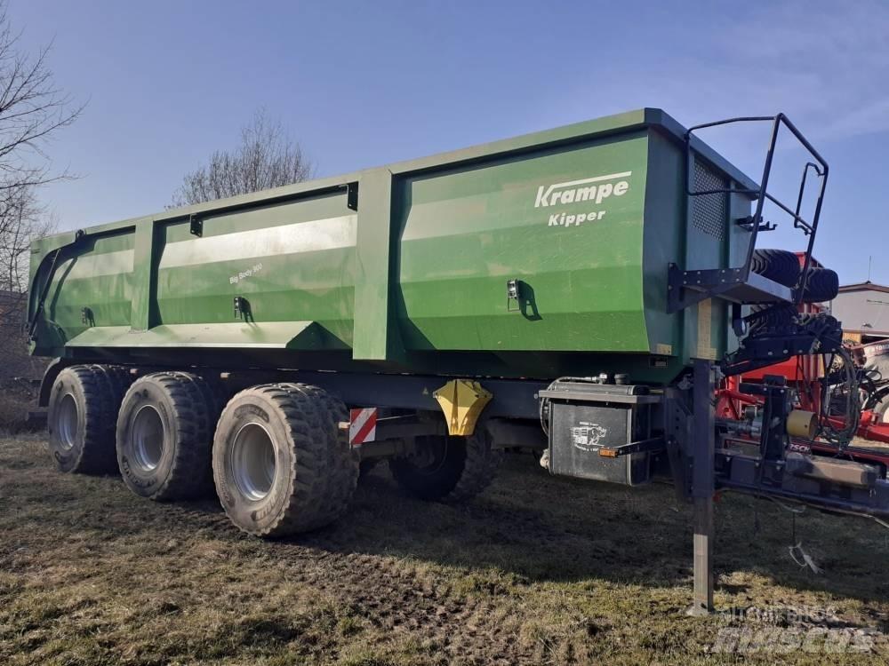 Krampe Big Body 900 Bortinių sunkvežimių priekabos su nuleidžiamais bortais
