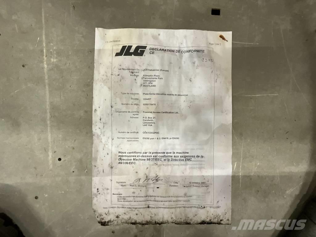 JLG 3394 RT Žirkliniai keltuvai