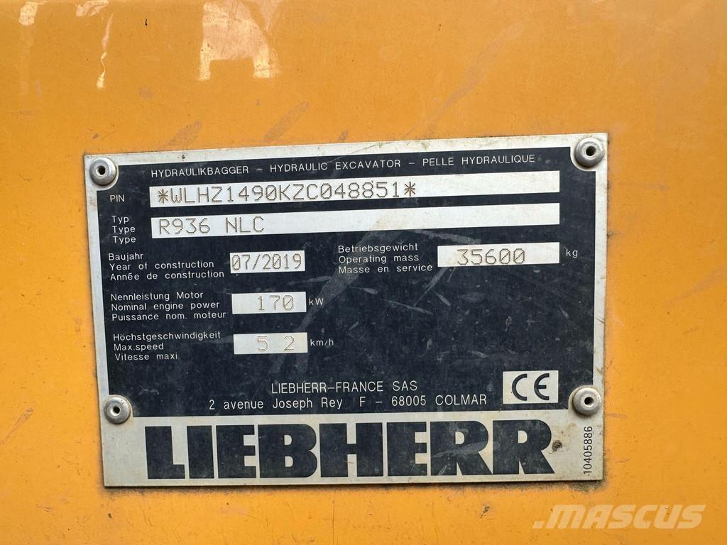 Liebherr R936 NLC Vikšriniai ekskavatoriai