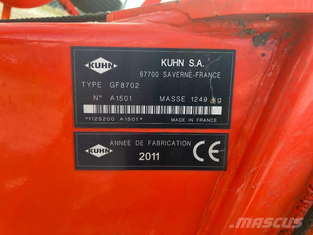 Kuhn GF 8702 Šieno grėbliai ir vartytuvai