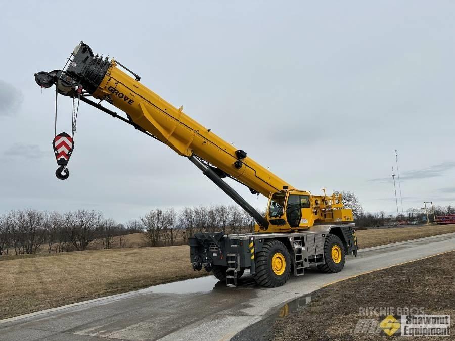 Grove GRT 8100 Neapdoroto reljefo kranai