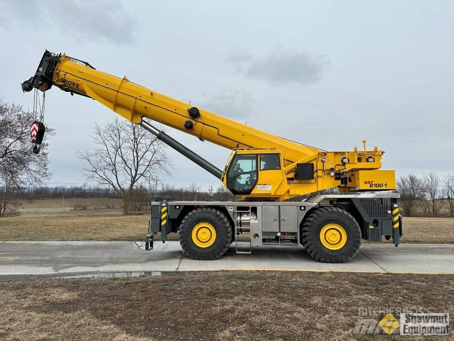 Grove GRT 8100 Neapdoroto reljefo kranai