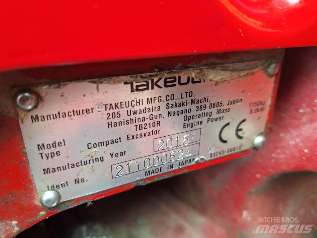 Takeuchi TB 210 R Mini ekskavatoriai < 7 t