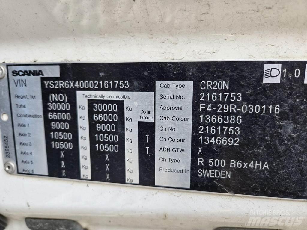 Scania R500 6X4 Savivarčių priekabų vilkikai