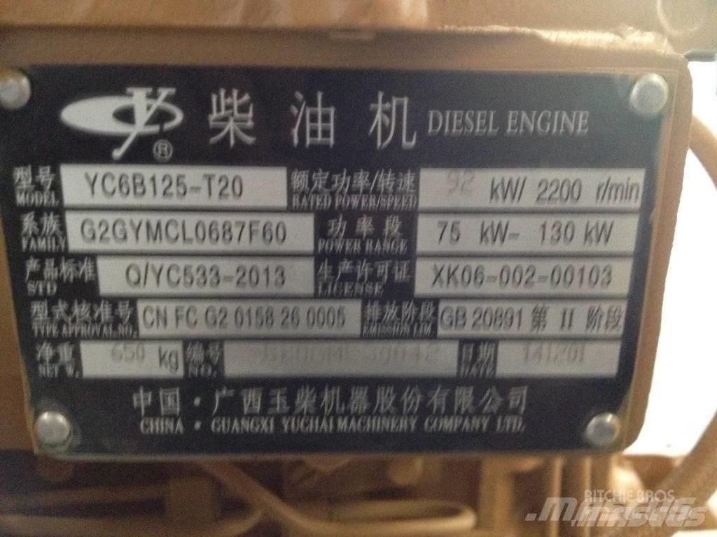 Yuchai YC6B125-T20 Varikliai