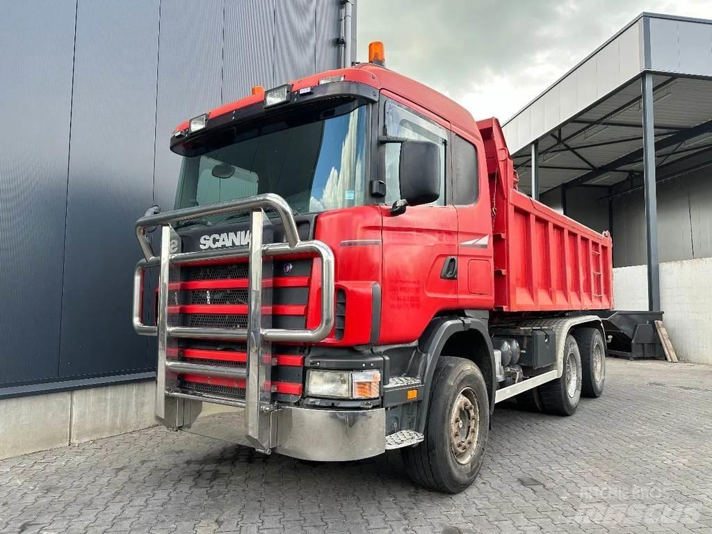 Scania R144-460 V8 Savivarčių priekabų vilkikai