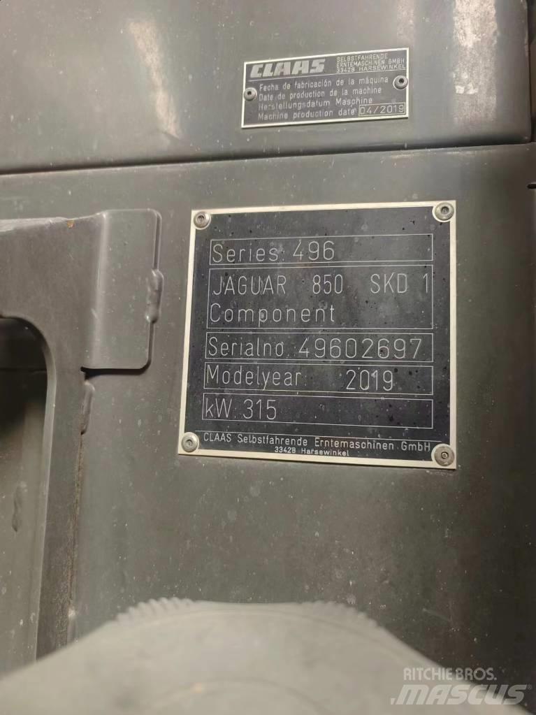 CLAAS Jaguar 850 Pašarų ruošimo technika