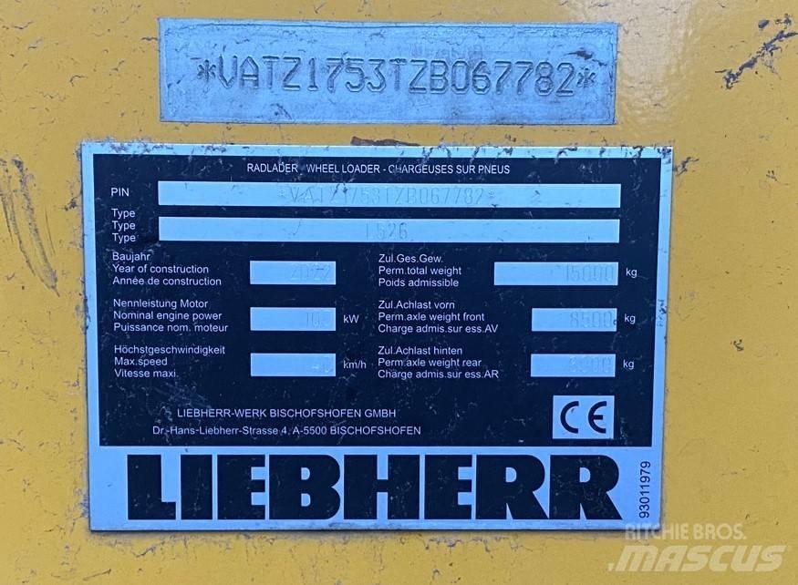 Liebherr L 526 Naudoti ratiniai krautuvai