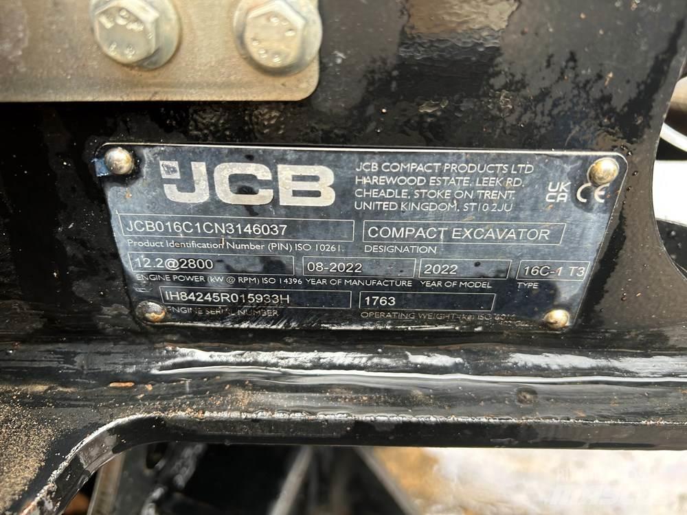 JCB 16C-1 Mini ekskavatoriai < 7 t