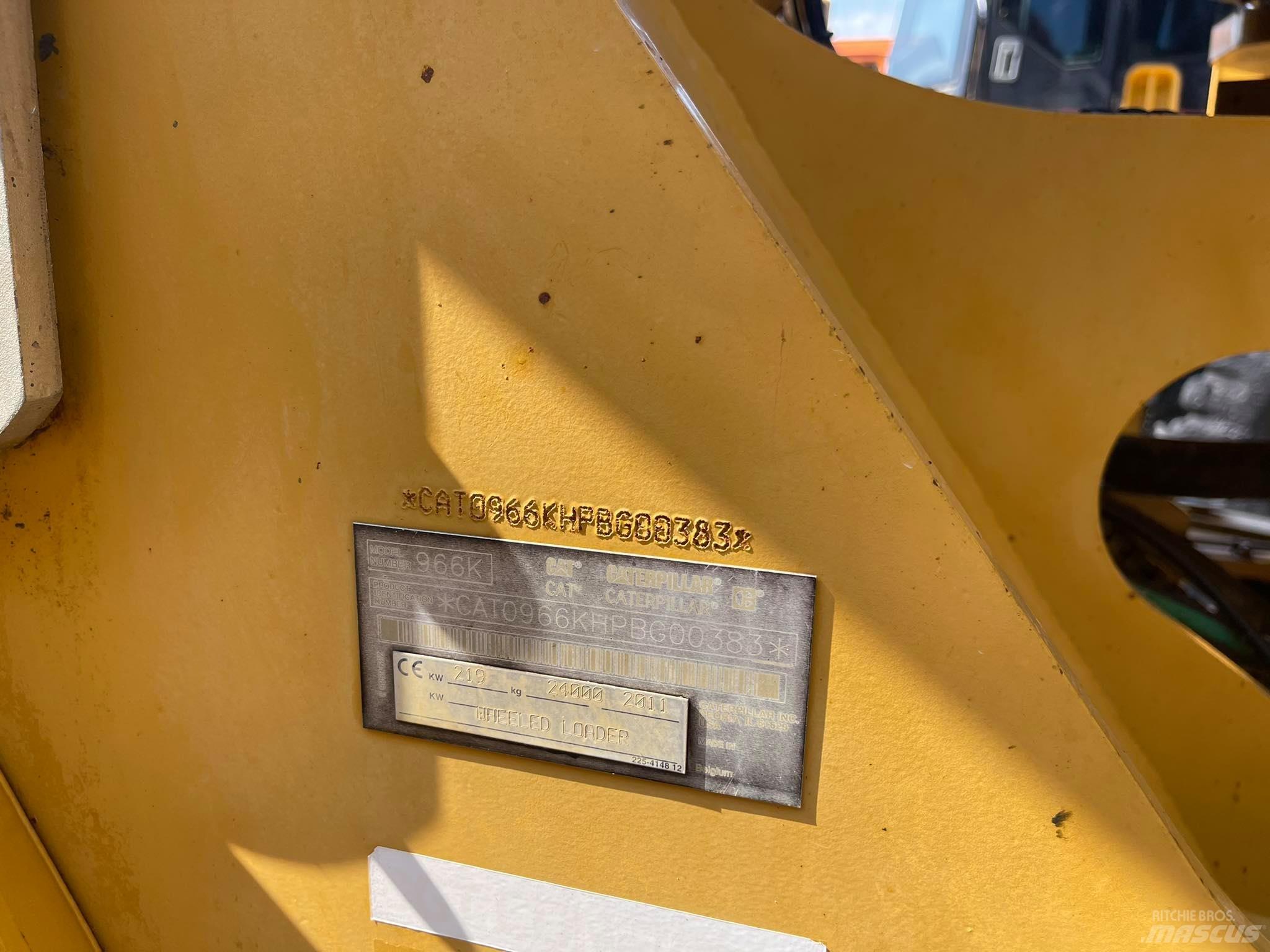 CAT 966K Naudoti ratiniai krautuvai
