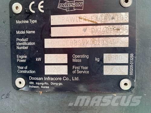 Doosan DX140LCR-5 Vikšriniai ekskavatoriai