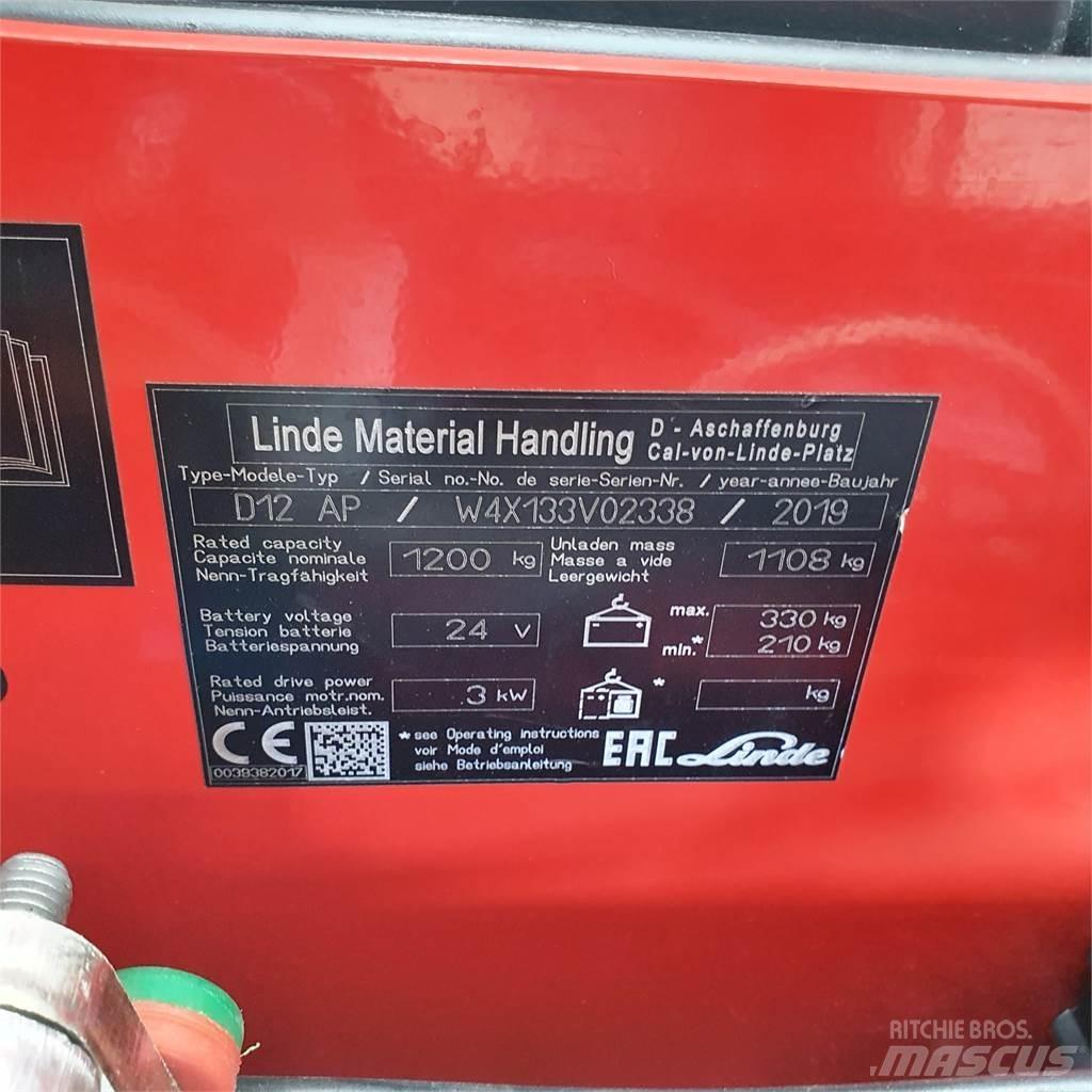 Linde D12AP Rankiniai vėžimėliai