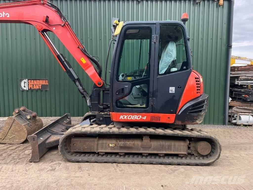 Kubota KX 080-4 Vidutinės galios ekskavatoriai 7-12 t
