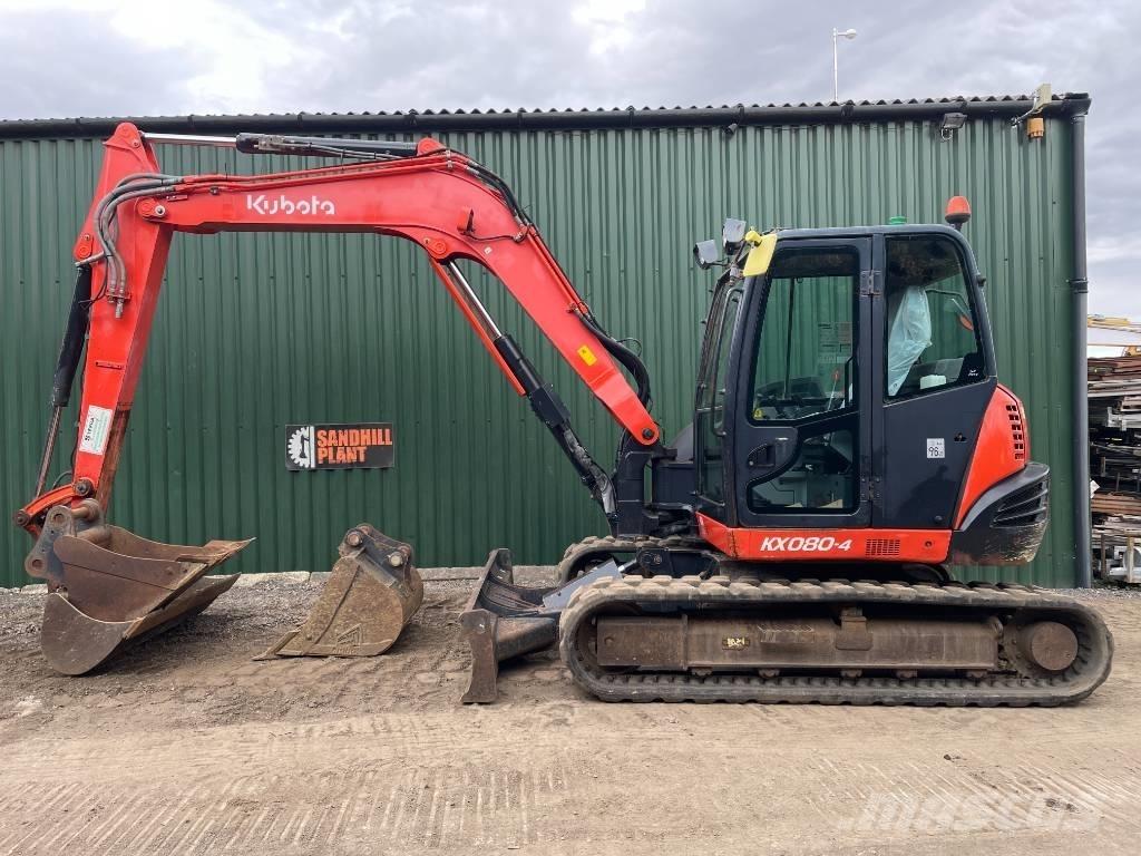 Kubota KX 080-4 Vidutinės galios ekskavatoriai 7-12 t