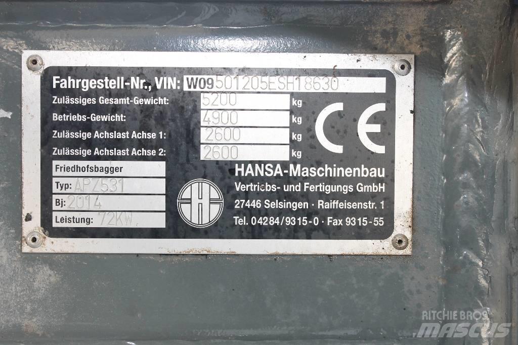Hansa APZ 531 Ratiniai ekskavatoriai