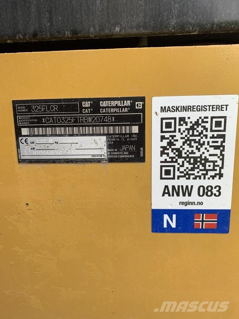 CAT 325F Specialūs ekskavatoriai