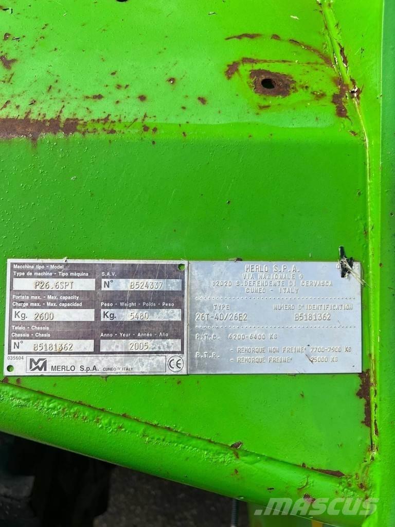 Merlo P26.6 SPT Teleskopiniai krautuvai