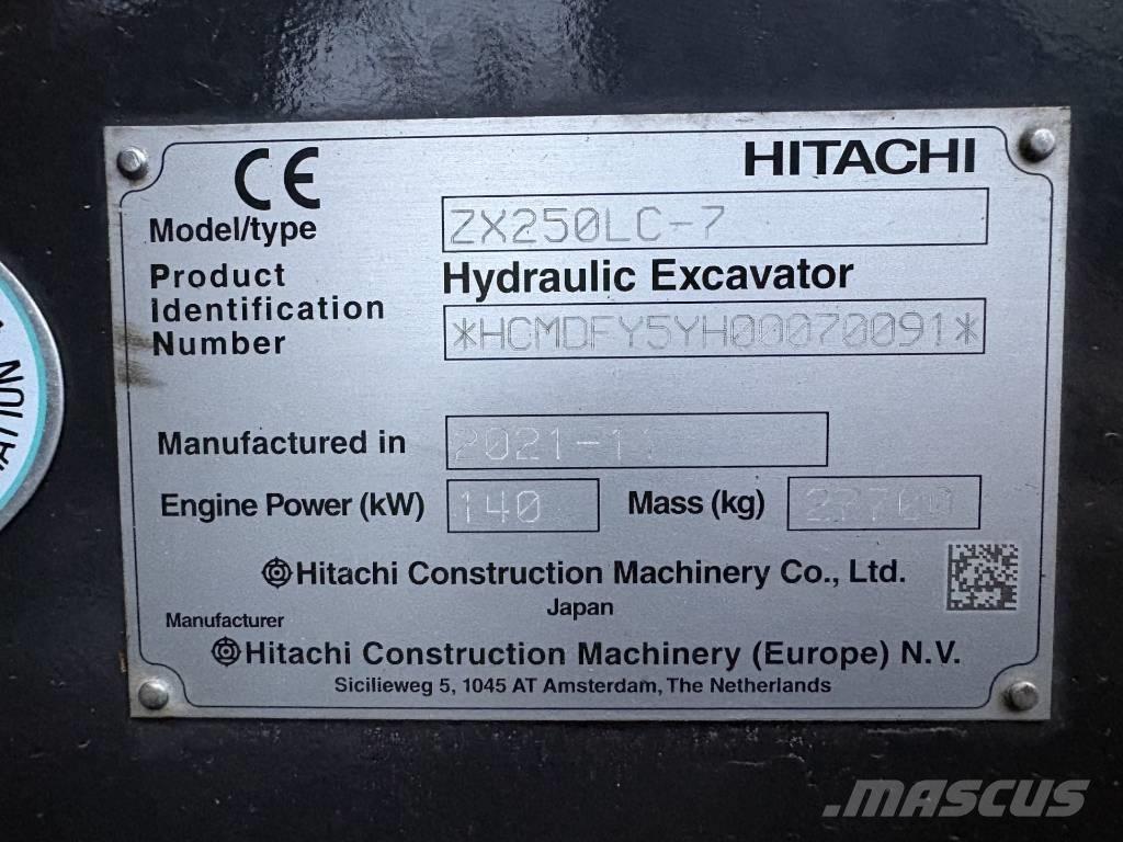 Hitachi ZX250LC-7 Vikšriniai ekskavatoriai