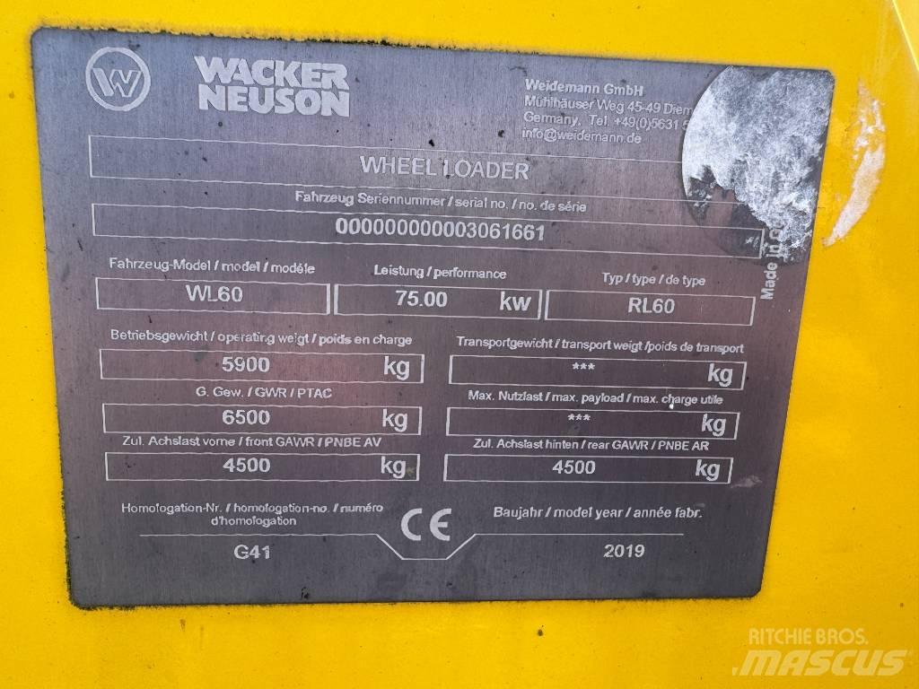 Wacker Neuson WL60 Naudoti ratiniai krautuvai