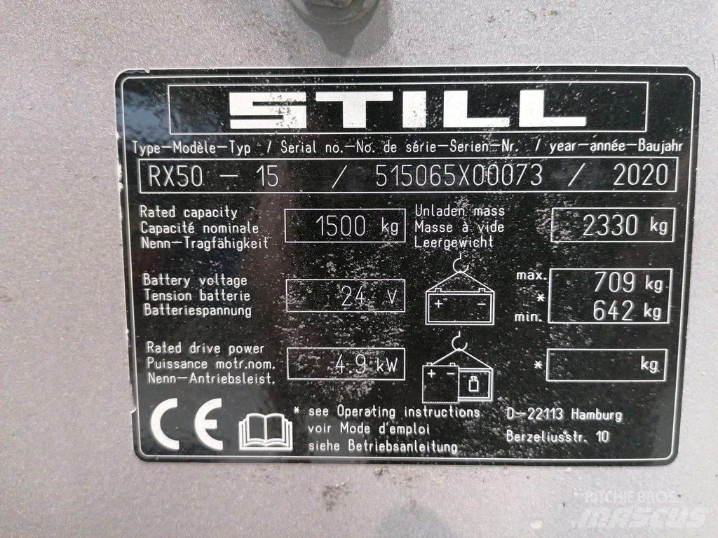 Still RX50-15 Elektriniai šakiniai krautuvai
