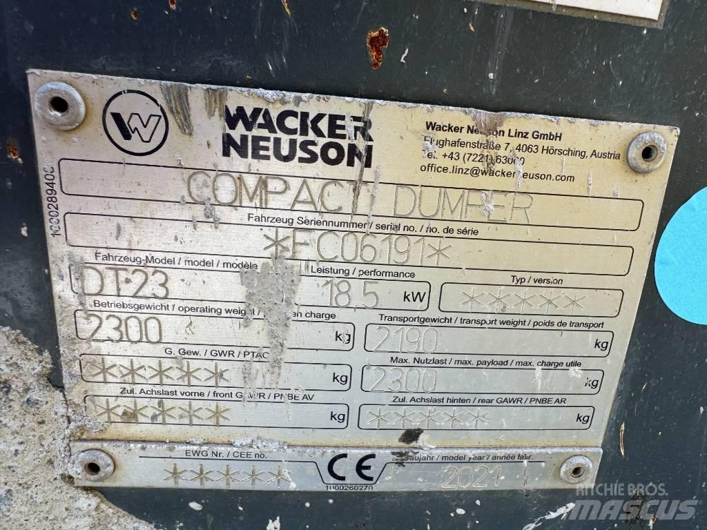 Wacker Neuson DT23 Vikšrinė savivartė technika