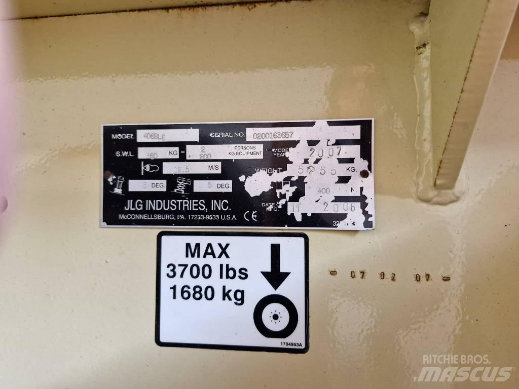 JLG 4069 LE Žirkliniai keltuvai