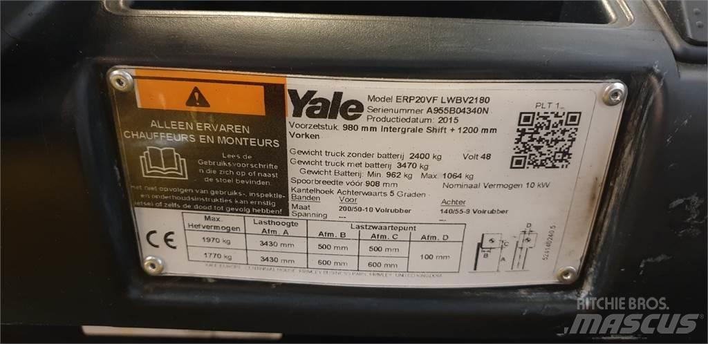 Yale ERP20VF 2014 Elektriniai šakiniai krautuvai