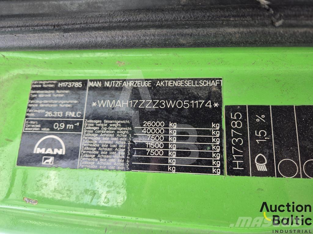 MAN TGA26.310 Šiukšliavežės