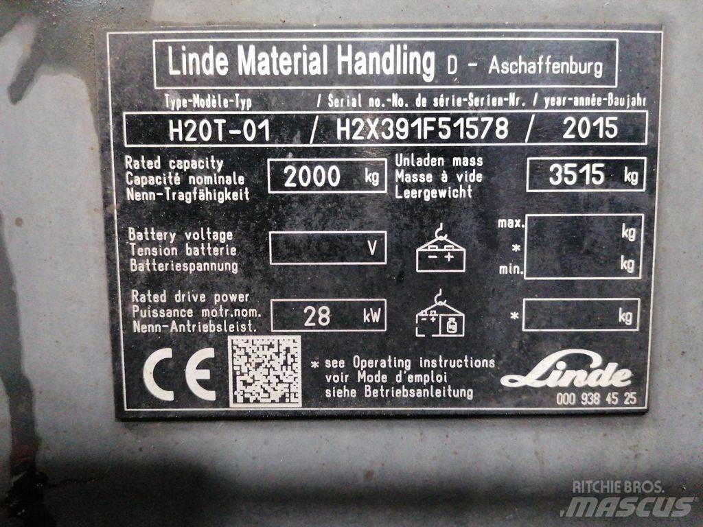 Linde H20T-01 LPG (dujiniai) krautuvai