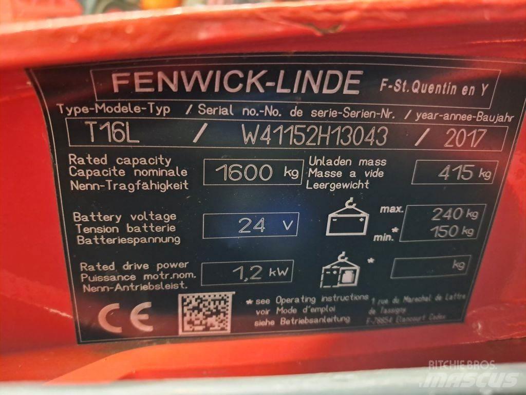 Linde T16L Mažų aukščių keltuvai