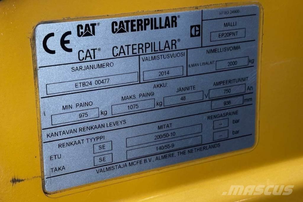 CAT EP 20 Elektriniai šakiniai krautuvai