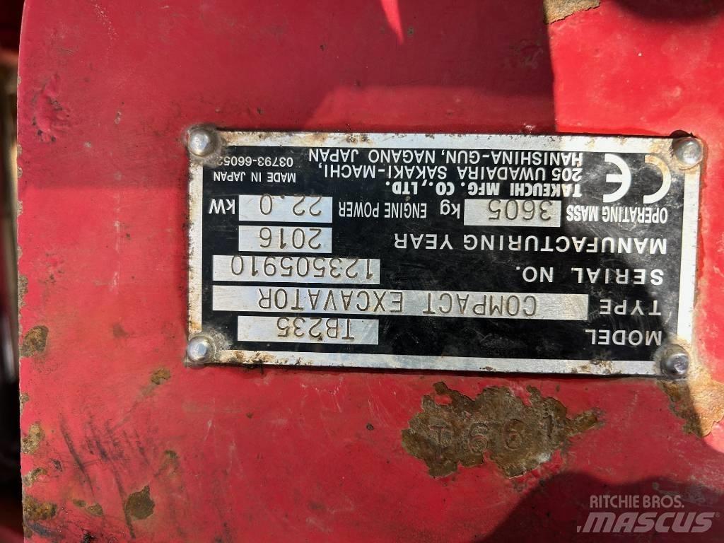 Takeuchi TB 235 Mini ekskavatoriai < 7 t