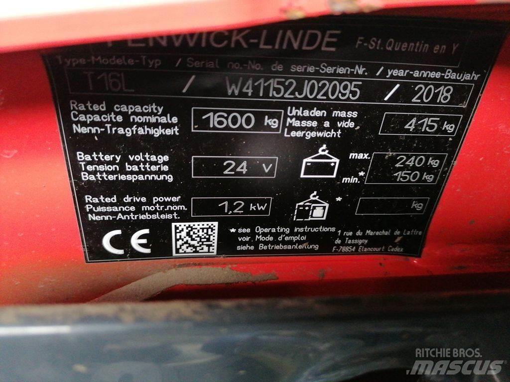 Linde T16L Mažų aukščių keltuvai