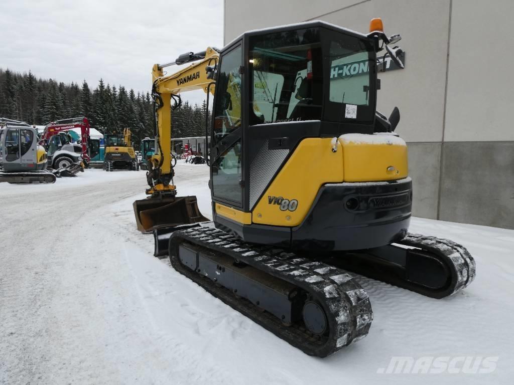 Yanmar Vio 80-1A Vidutinės galios ekskavatoriai 7-12 t