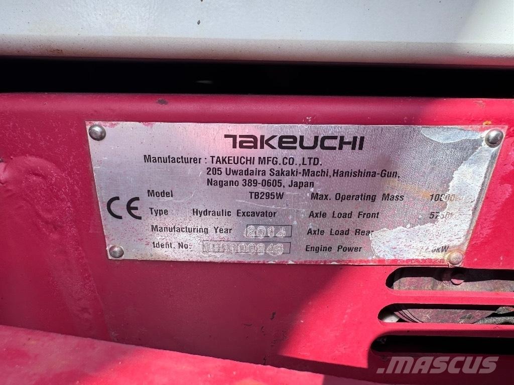 Takeuchi TB 295 W Ratiniai ekskavatoriai