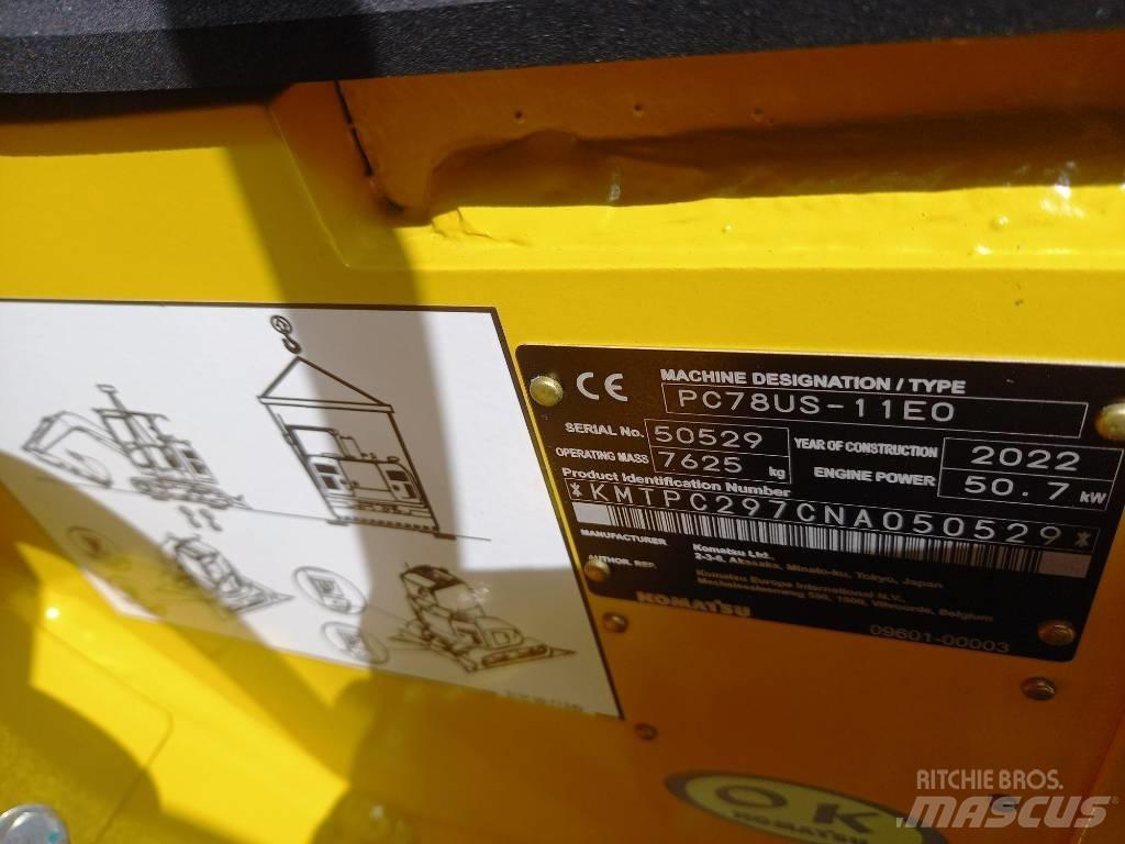 Komatsu PC78US-11EO Vidutinės galios ekskavatoriai 7-12 t