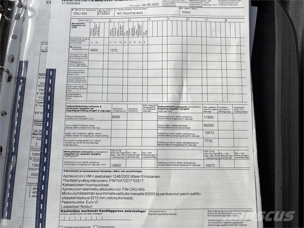 Volvo FM370 6x2 Automobiliniai kranai