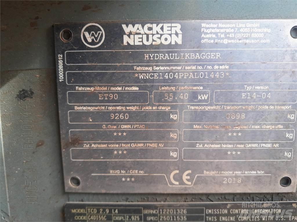 Wacker Neuson ET90 Mini ekskavatoriai < 7 t