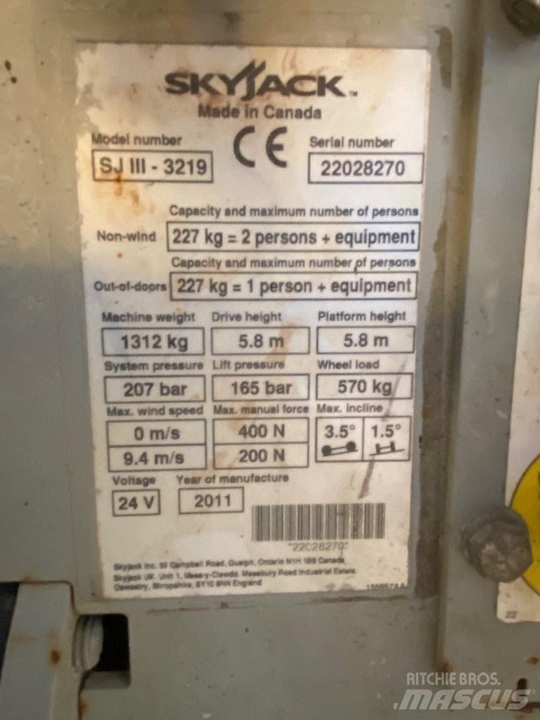 SkyJack SJ 3219 Žirkliniai keltuvai