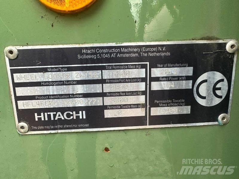 Hitachi ZW 150 Naudoti ratiniai krautuvai