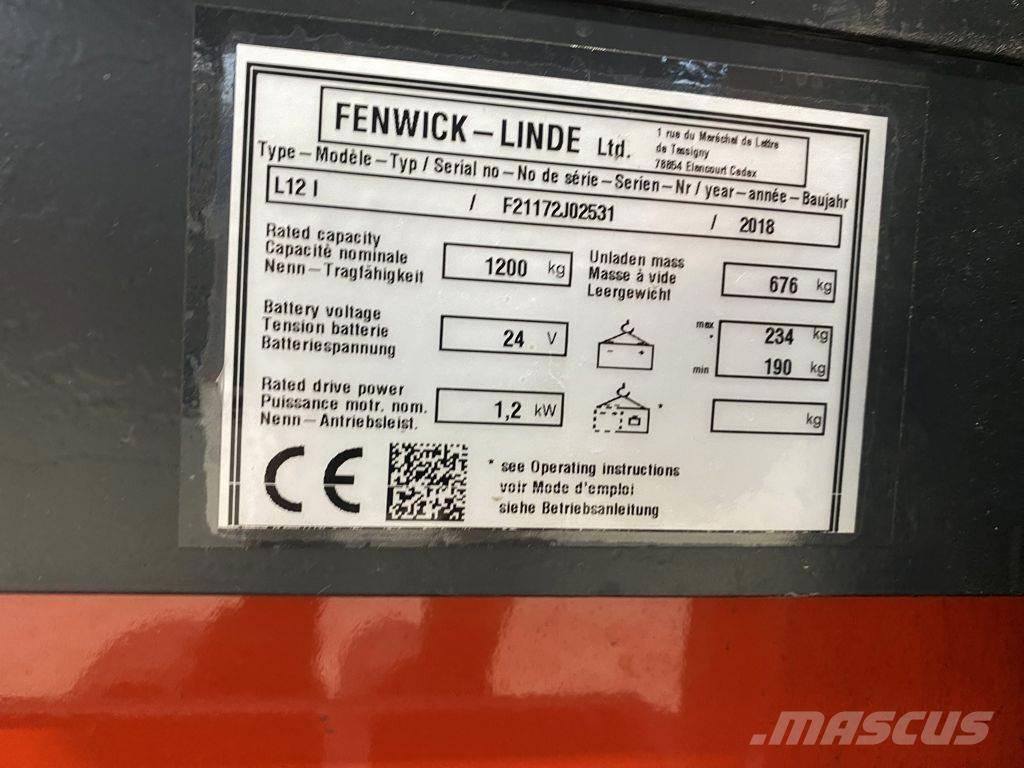 Linde L12 I Rankiniai vėžimėliai