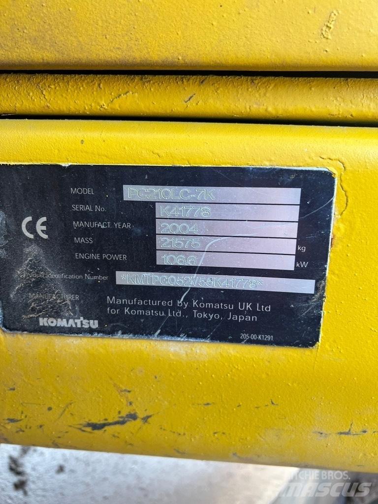 Komatsu PC 210 LC-7K Vikšriniai ekskavatoriai