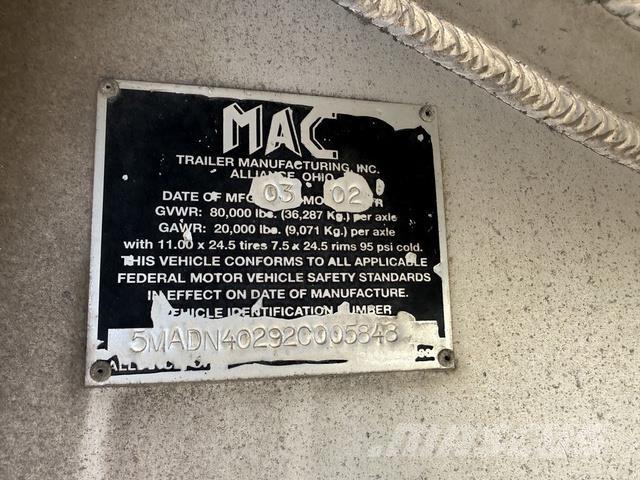 MAC END DUMP Kitos priekabos