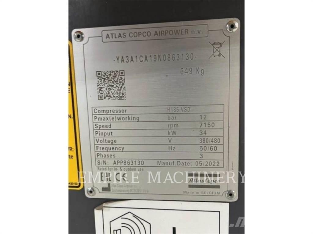 Atlas Copco H185 Kompresoriai