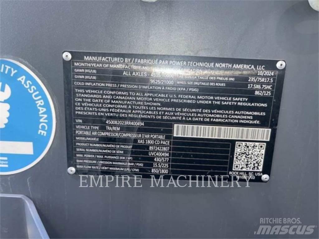 Atlas Copco XAS1800CD Kompresoriai