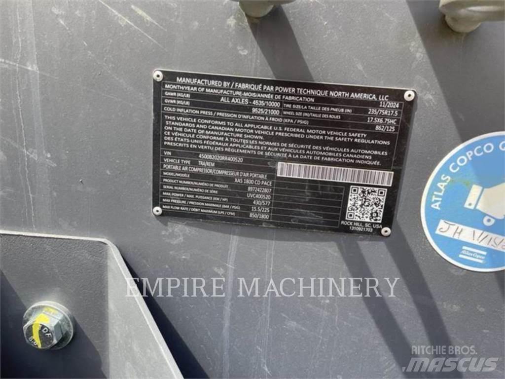 Atlas Copco XAS1800CD Kompresoriai